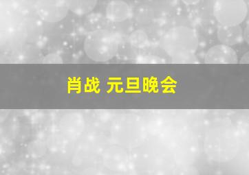 肖战 元旦晚会